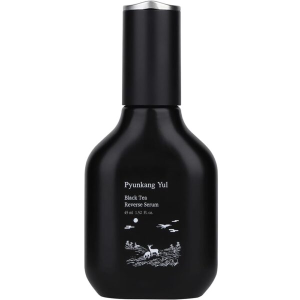 Pyunkang Yul [PKY] Black Tea Boosting Serum for Anti-aging, Condensed Nutrition for Fine Line Care with Kombucha, Ginseng Fruit Extract, Zero-Irritation, Korean Skincare (1.52 Fl. Oz, 45ml)