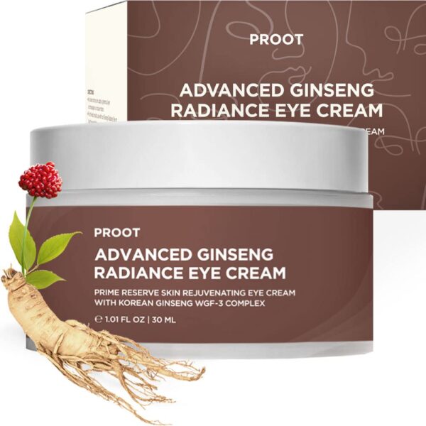 Ginseng Eye Cream | Advanced Ginseng Radiance Eye Cream | Korean Eye Cream | Ginseng Eye Cream with 54% Korean Ginseng Extracts | Dark Circle Eye Cream with Skin Rejuvenating Complex | Korean Ginseng Eye Cream Formulated with Ginseng Serum | Eye Cream for Puffiness and Bags Under Eyes | Korean Ginseng Eye Cream for Sensitive and All Skin Type | Formulated with Korean Ginseng, Centella Asiatica, Rosemary and Other Natural Ingredients | Use with Ginseng Serum for the Best Results | 1.01 fl oz