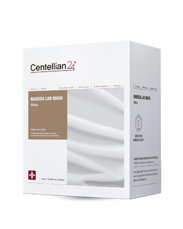 CENTELLIAN 24 Madeca Mask (Mela, 20pc, 16.9fl oz) - by Dongkook. Face Mask Sheet, Improves skin with Centella Asiatica, TECA, Niacinamide, Adenosine by Dongkook. Korean Skin Care for Men Women