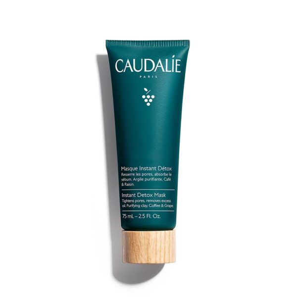Caudalie Instant Detox Mask Pore Minimizing - Visibly Eliminates Excess Sebum and Visibly Tightens Pores in as Little as 10 Minutes
