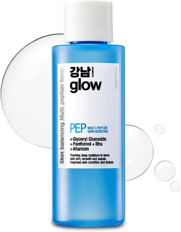 Multi-Peptide Skin Boosting Toner - Hydrating, Soothing, Exfoliating Toner for Face I Niacinamide & Hyaluronic Acid & Salicylic Acid I Face Moisturizer | Korean Skin Care - 5.07floz