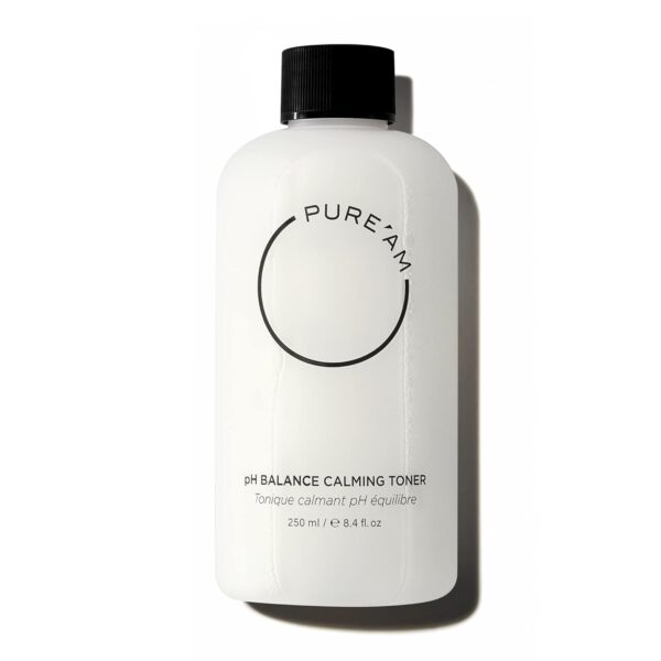 PURE'AM - Korean Toner for Dry Skin - Deeply Hydrating - Hyaluronic Acid & Vegan Ceramides - Korean Skincare Toner for Face, Sensitive Skin - Redness & Acne - 8.4 fl. oz, 250 ml