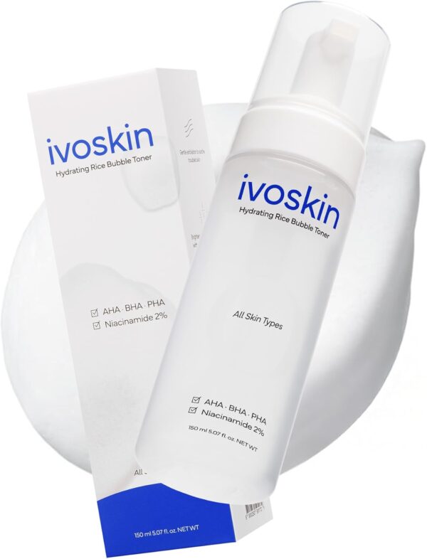 Rice Milky Bubble Toner - Hydrating, Glowing Skin - Sensitive Skin - Niacinamide & Rice Extract (5.07fl.oz / 150ml)