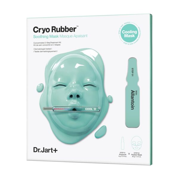 Dr.Jart+ Cryo Rubber Soothing Face Mask | Hydrates and Reduces Redness | Korean Skin Care, 1 Pack